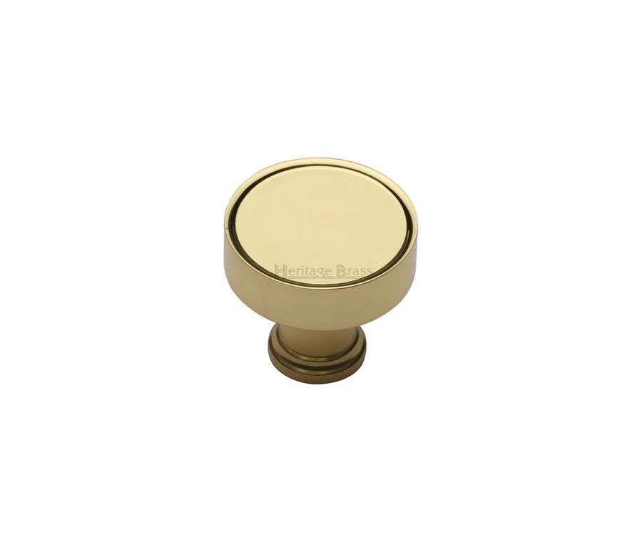 Heritage Brass Polished Brass Florence Cabinet Knob 32mm