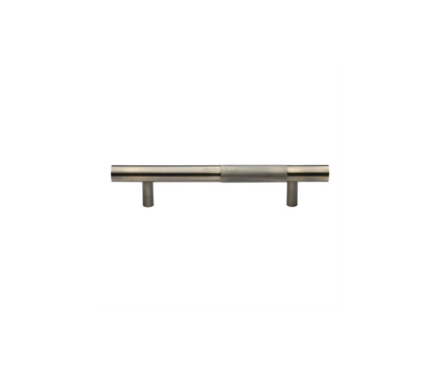 Heritage Brass Antique Brass Knurled Bar Door Pull Handle 305mm