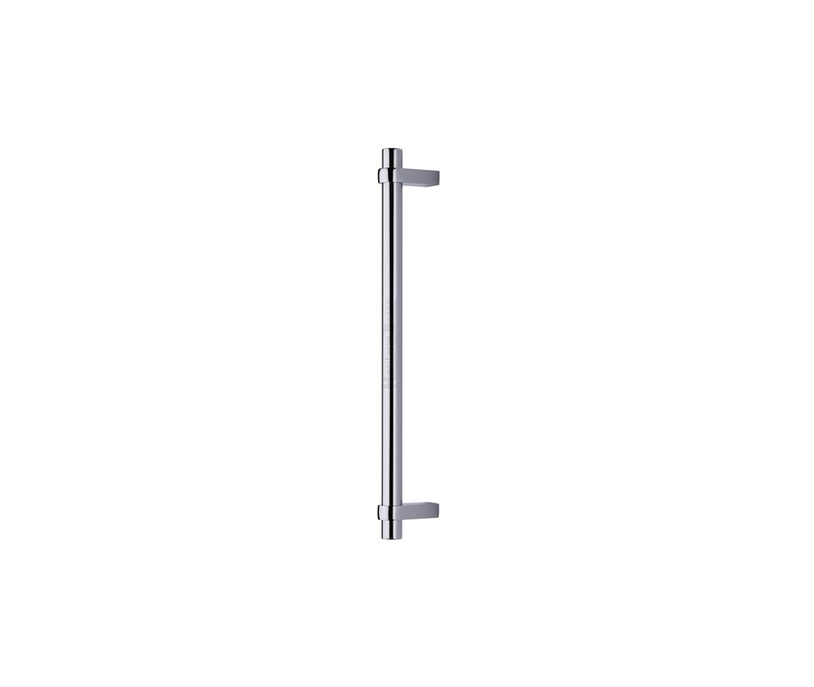 Heritage Brass Polished Chrome Industrial Door Pull Handle 353mm