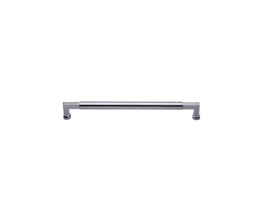 Heritage Brass Polished Chrome Bauhaus Door Pull Handle 483mm