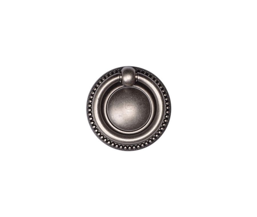 Distressed Pewter 50mm Beaded Ring Pull | TK2212-050-DPW