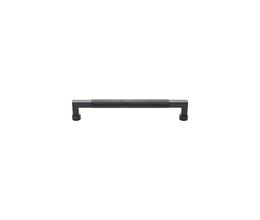 Heritage Brass Matt Bronze Bauhaus Knurled Door Pull Handle 330mm