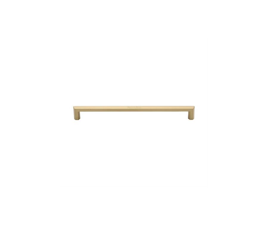 Heritage Brass Satin Brass Hexagonal Door Pull Handle 328mm