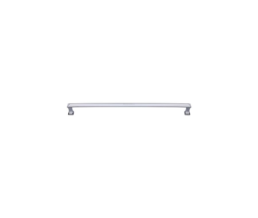 Heritage Brass Polished Chrome Pyramid Door Pull Handle 478mm