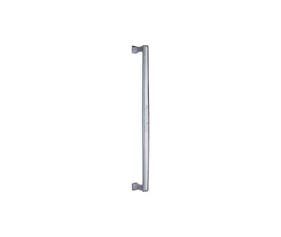 Heritage Brass Polished Chrome Deco Pull Handle 457mm