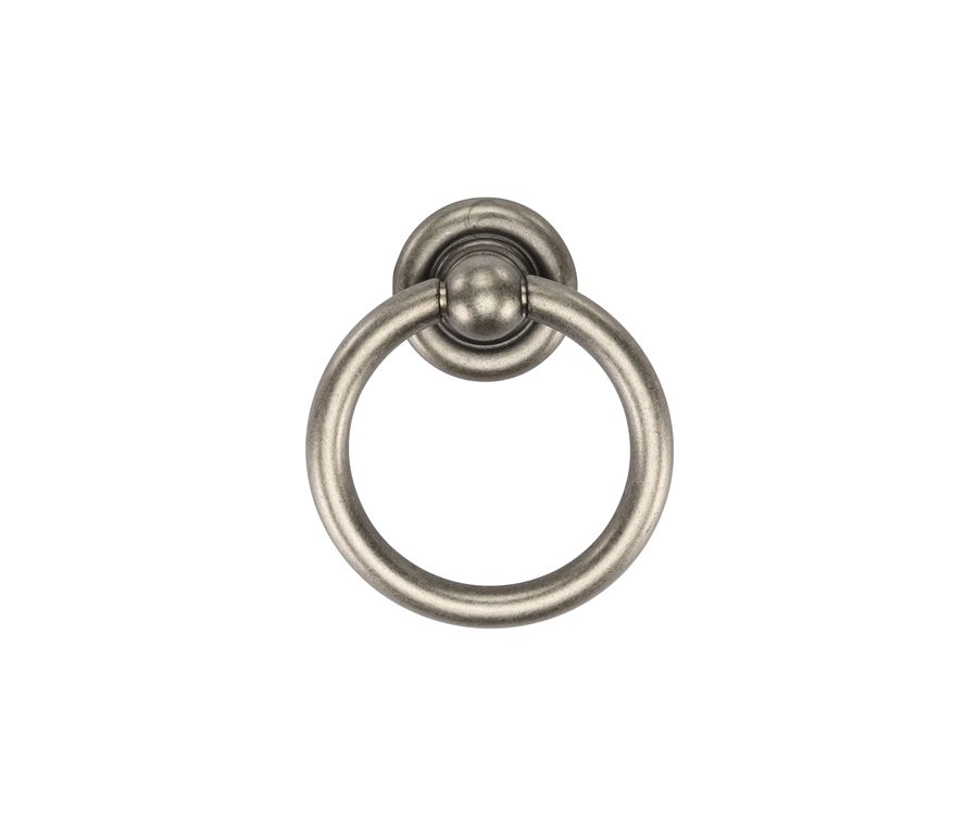 Distressed Pewter Classic Round Ring Pull | TK9213-042-DPW