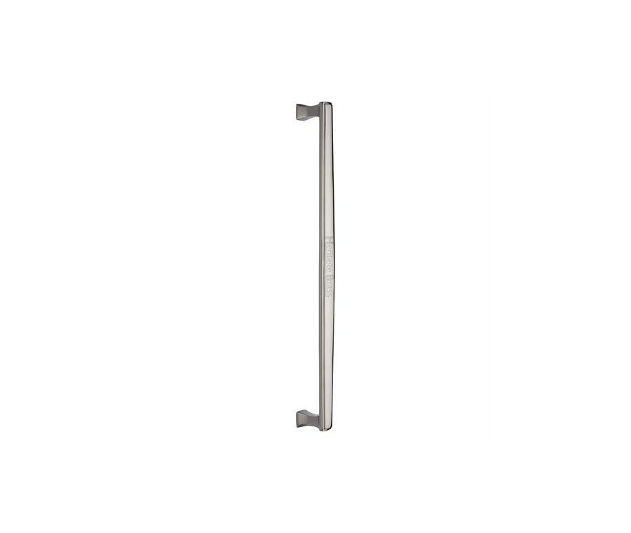 Heritage Brass Polished Nickel Finish Deco Pull Handle 457mm