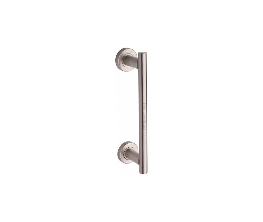 Heritage Brass Satin Nickel Classic Door Pull Handle 280mm