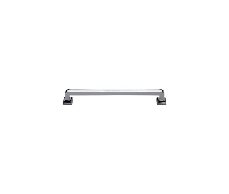 Heritage Brass Polished Chrome Square Vintage Pull 338mm