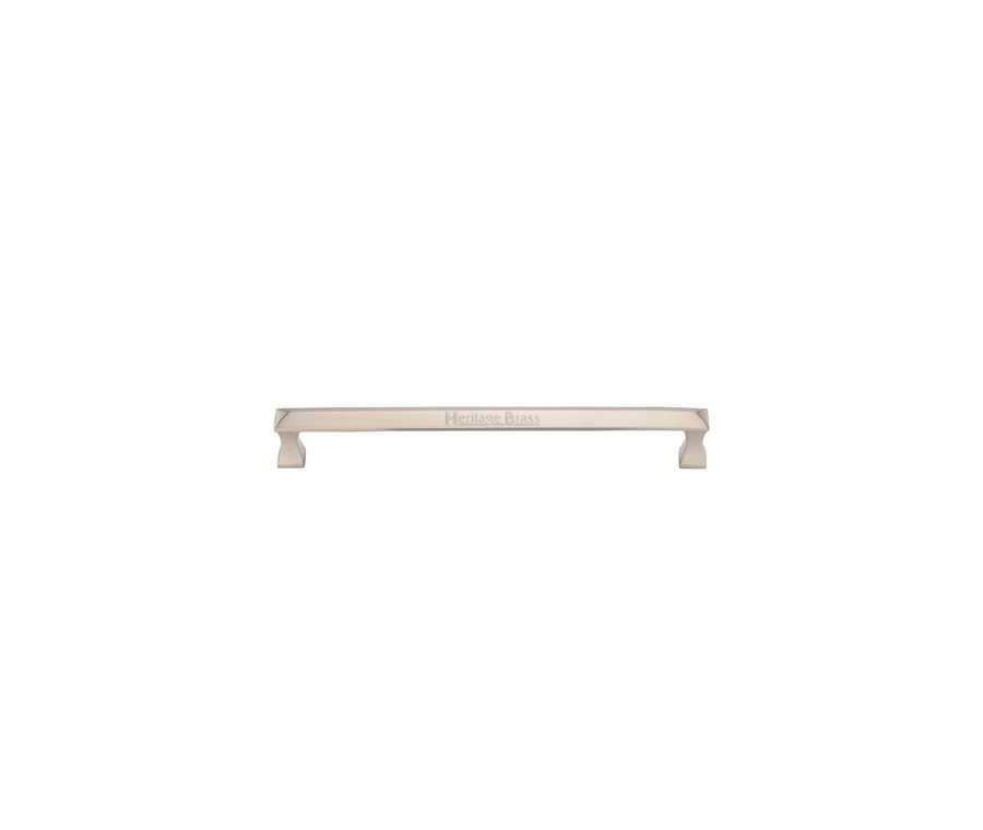 Heritage Brass Satin Nickel Pyramid Door Pull Handle 326mm