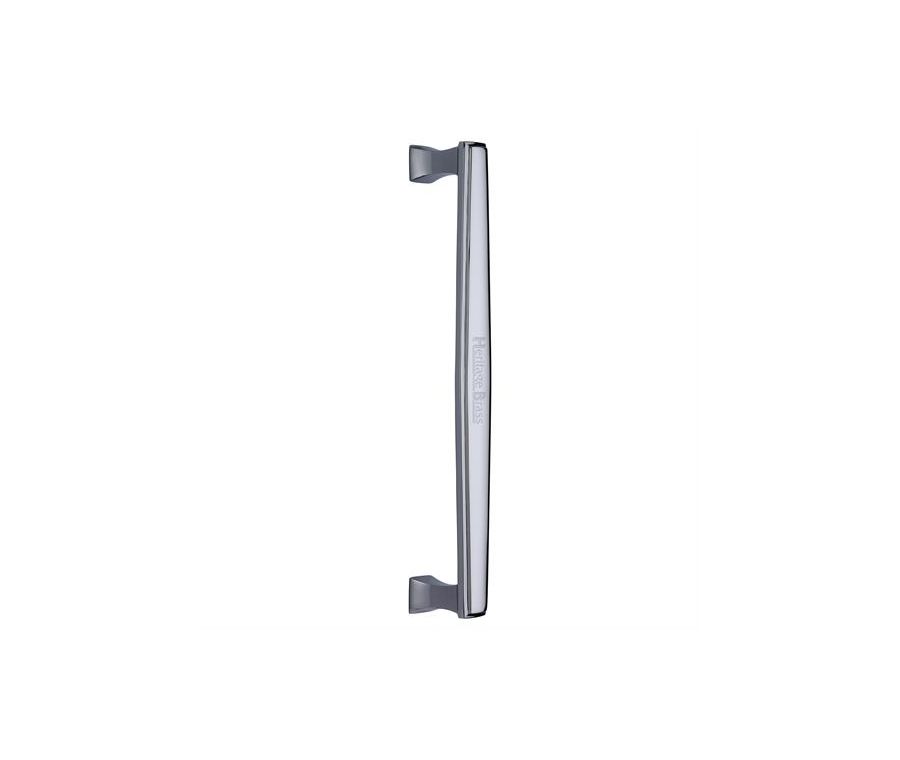 Heritage Brass Polished Chrome Deco Pull Handle 305mm