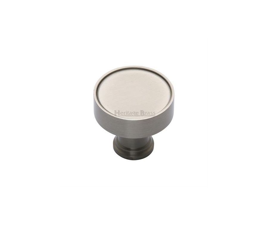 Heritage Brass Satin Nickel Florence Cabinet Knob 32mm