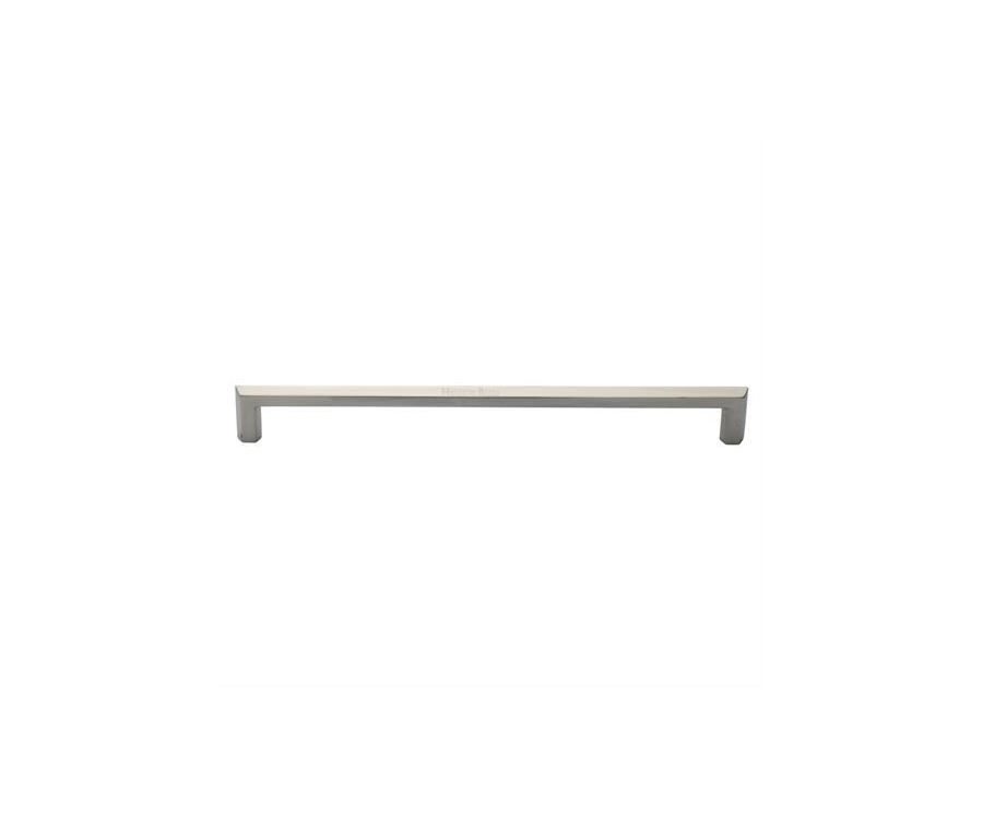 Heritage Brass Satin Nickel Hexagonal Door Pull Handle 480mm