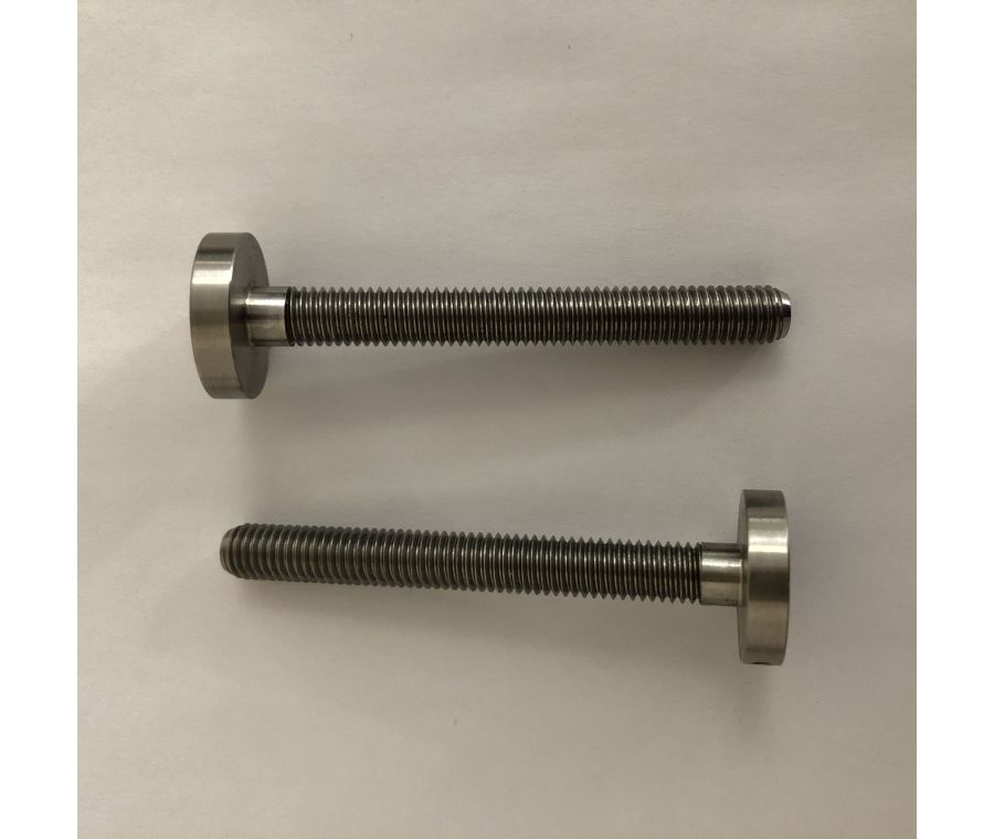 Set 100mm Satin Stainless Steel Easy Clean Blank Bolt Through Fixing 