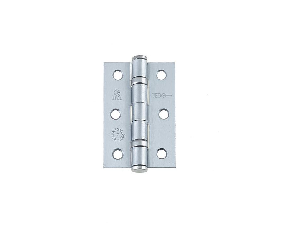 Frelan 76x50x2mm Satin Chrome Steel ball bearing hinge Grade 7
