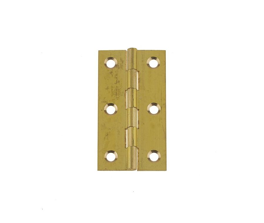 Frelan 63x35x1.5mm SOLID DRAWN BRASS HINGE