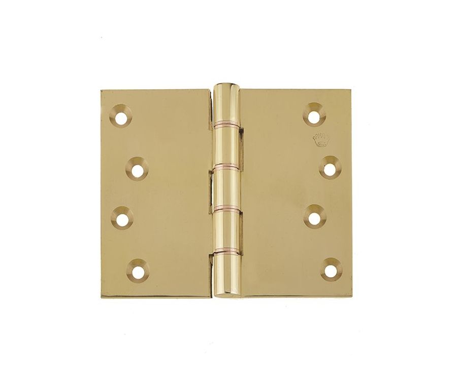 Frelan 102x125x4mm Polished Brass Projection hinge
