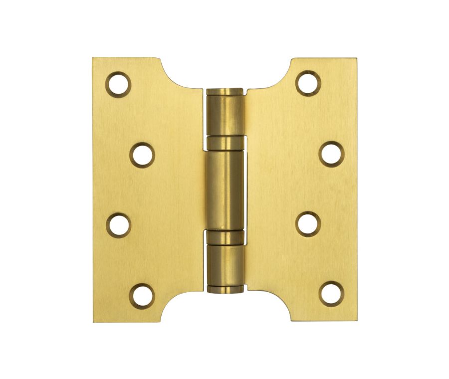 Satin Brass 102x102x3mm Parliament Hinge | J9449SB