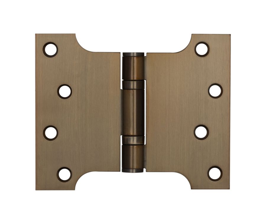 Antique Brass 102x127x3mm Parliament Hinge | J9459AB