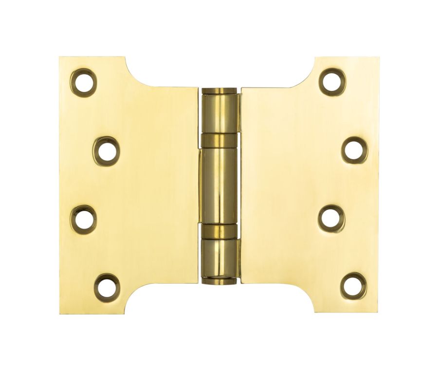 Polished Brass 102x127x3mm Parliament Hinge | J9459PVD