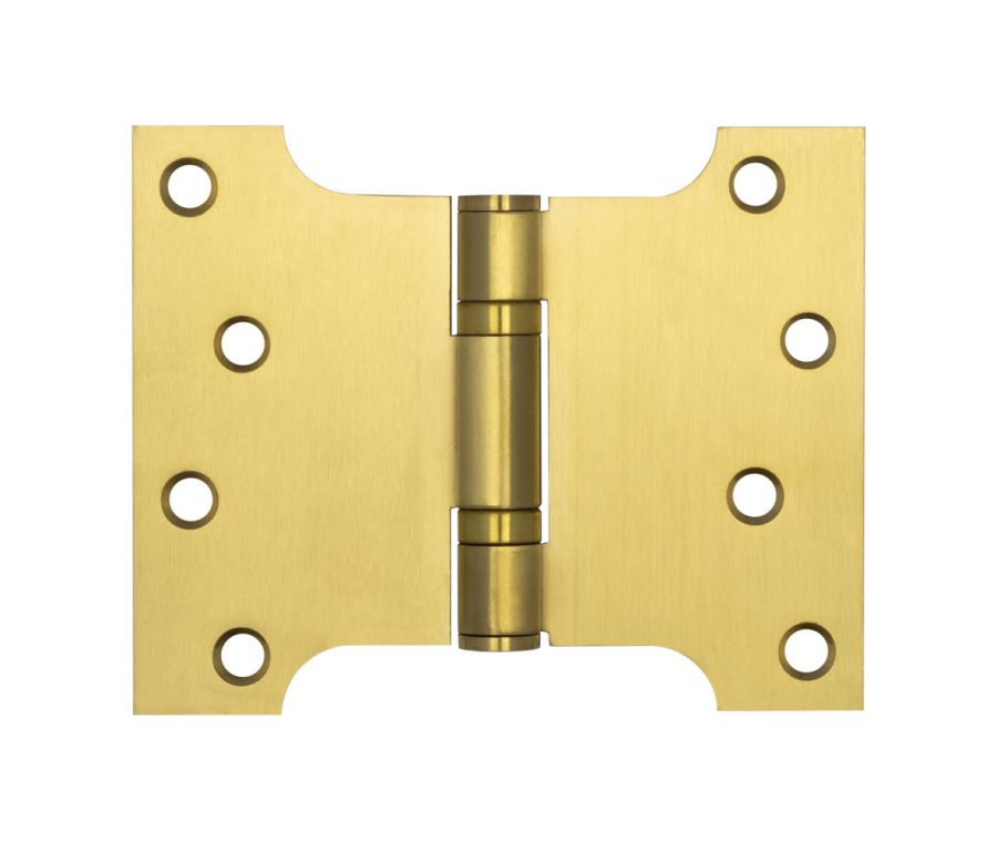 Satin Brass 102x127x3mm Parliament Hinge | J9459SB
