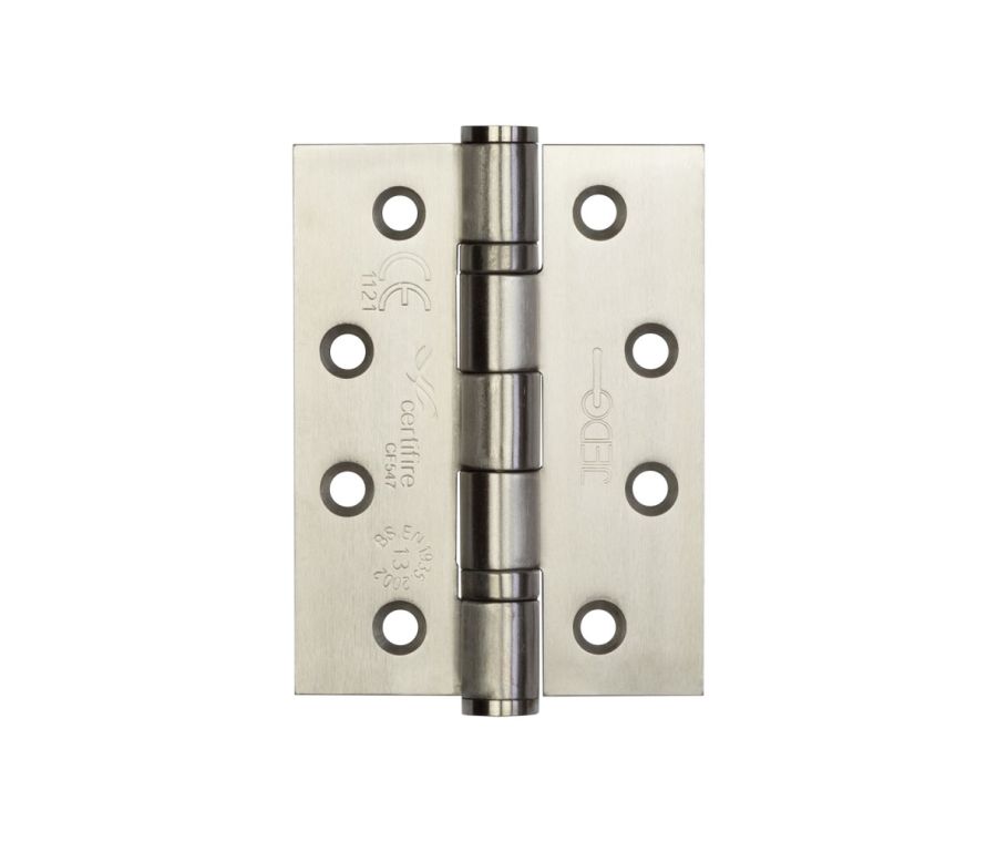 Pair Satin Stainless Steel Marine Grade (316g) Grade 13 Ball Bearing Hinges 102x76x3mm