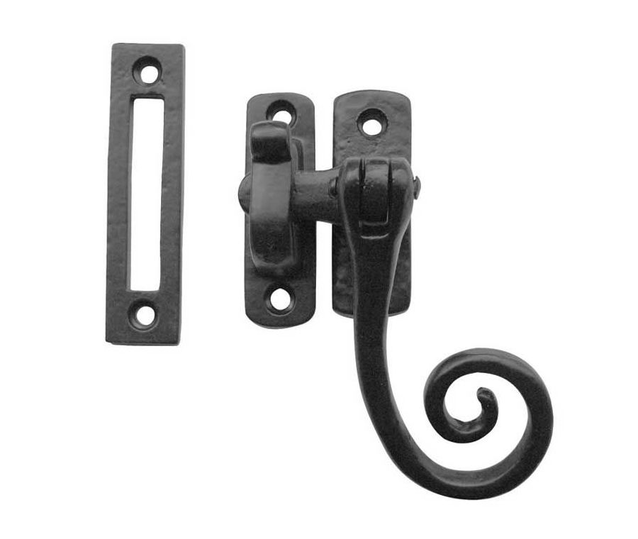 Frelan 86mm Black Antique Casement Fastener