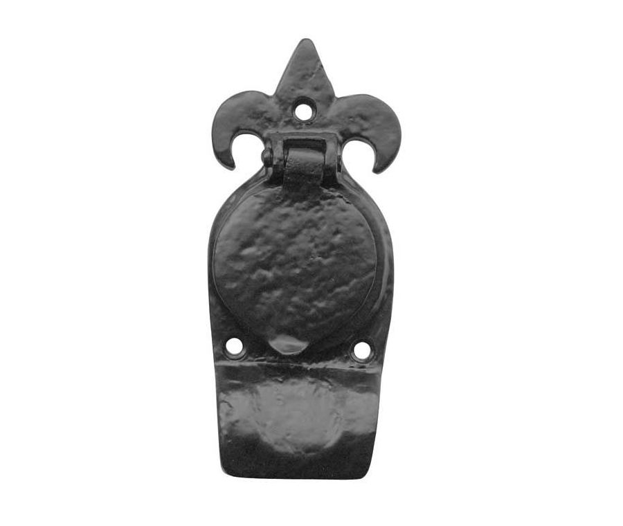 Frelan 120x55mm Black Antique Fleur De Lys Round Cylinder Pull