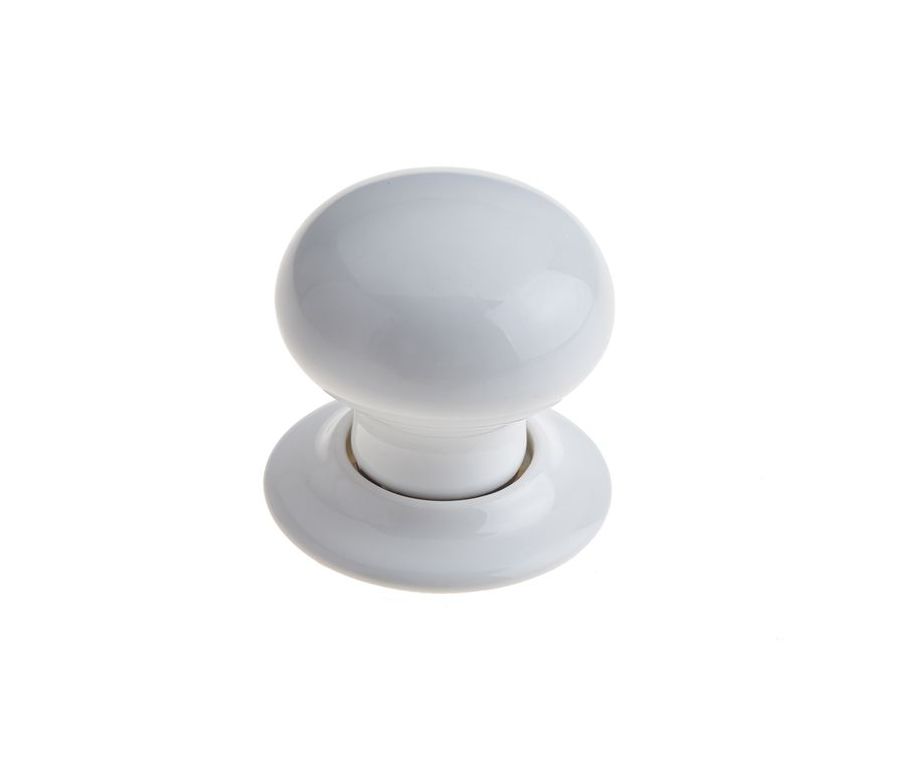 Frelan White Unsprung Mortice Knob