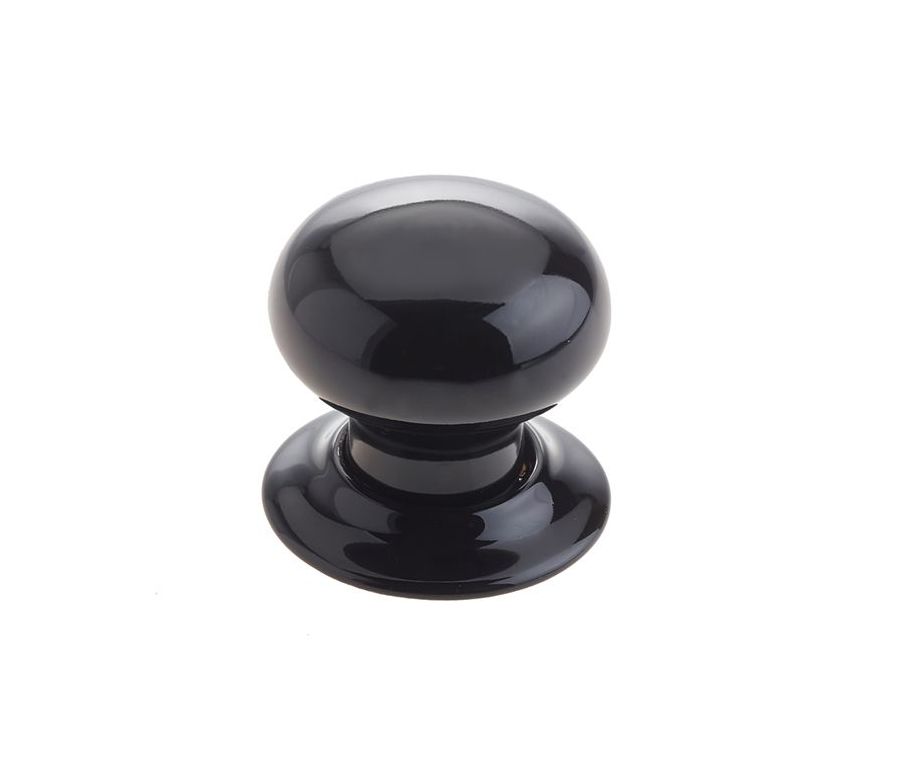 Frelan Black Unsprung Mortice Knob