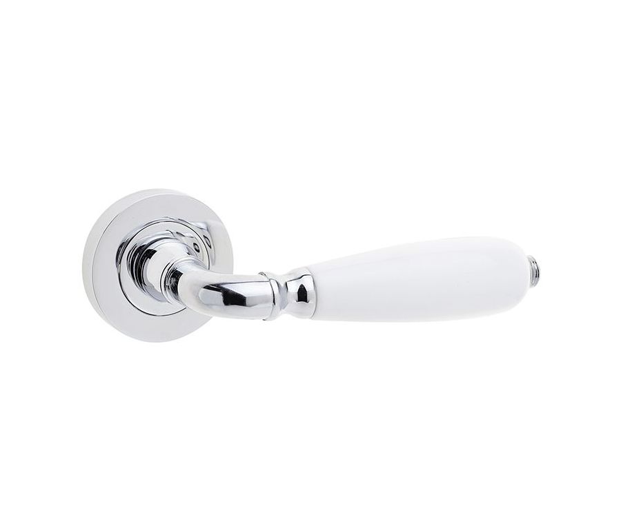 Frelan PC Oxford White Lever on Rose