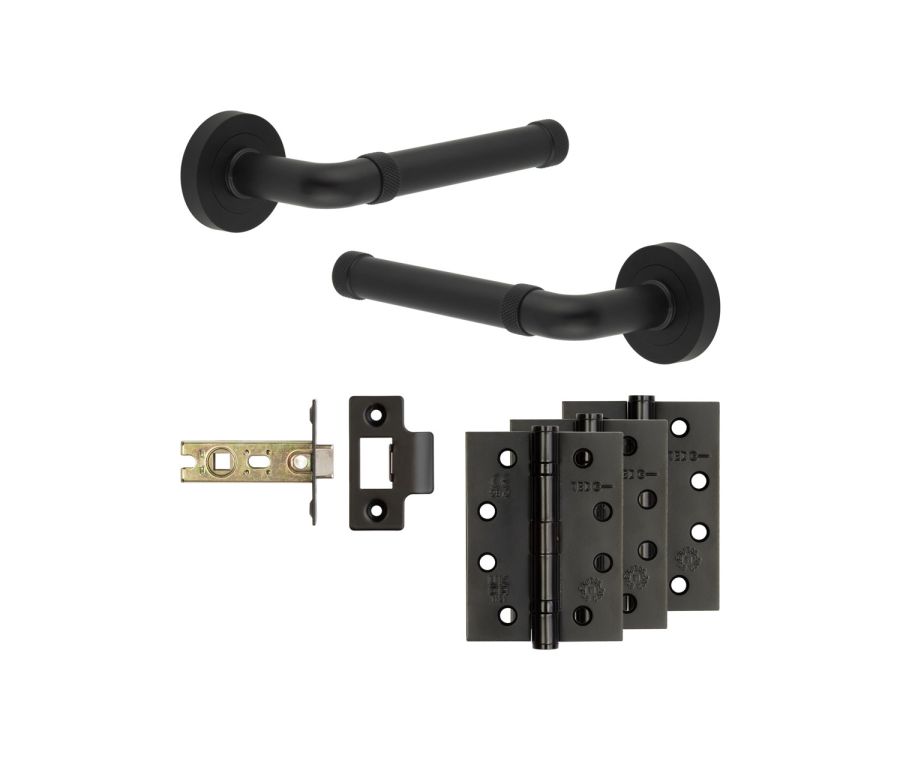 Jedo Black Midtown Door Handle Pack | Internal Doors | JE-G2A-MB