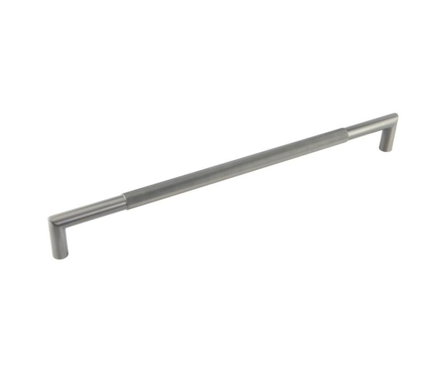 Frelan GM Mitred Diamond Knurled Pull Handle 600x25mm B/T 316g PVD