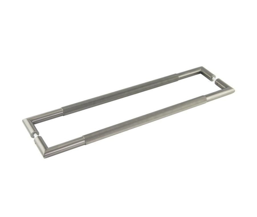 Frelan GM Mitred Diamond Knurled Pull Handle 600x25mm B/B 316g PVD