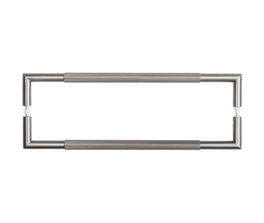 Frelan 425x20mm GM Mitred B/B Linear Knurled Pull Handle 304g