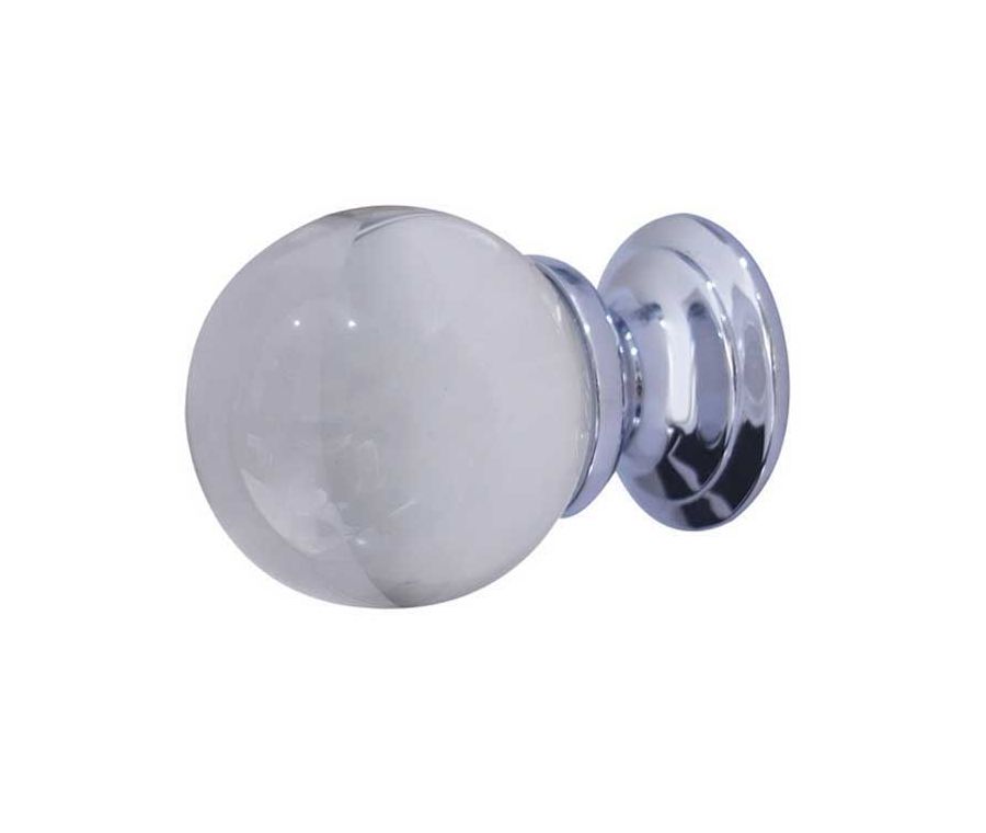 Frelan PC 25mm Clear Glass Ball Knob