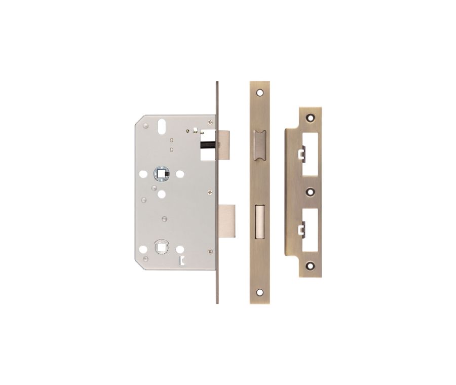 Jedo Antique Brass 72mm Din Bathroom Locks | JL-DB60AB