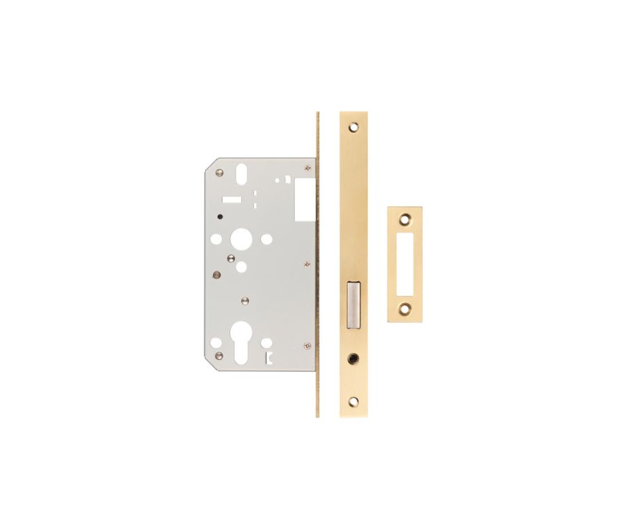 Jedo Satin Brass Architectural Din Euro Deadlocks | JL-DD60SB