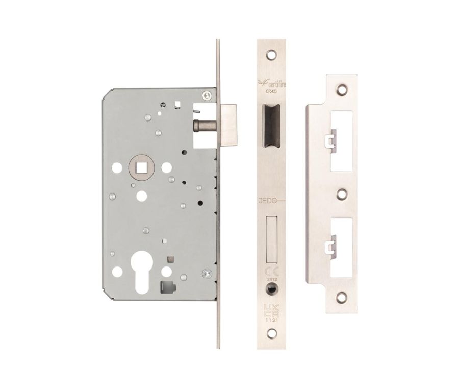72mm Satin Stainless Steel Din Escape Locks 60mm Backset