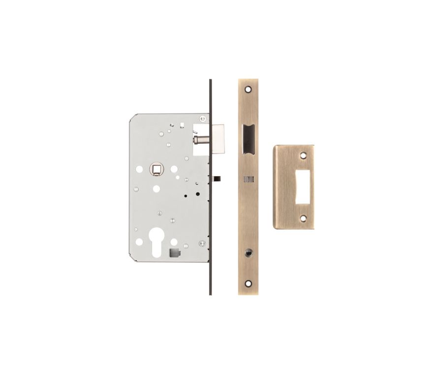 Jedo Antique Brass Architectural 72mm Din Euro Nightlatch | JL-DNL60AB