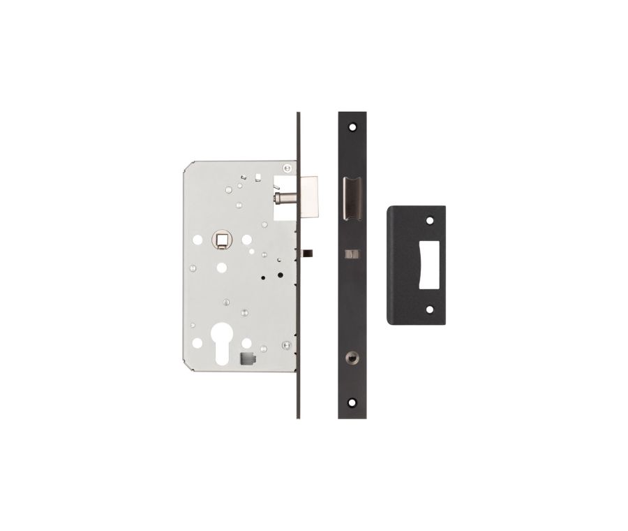 Jedo Black Architectural 72mm Din Euro Nightlatch | JL-DNL60MB