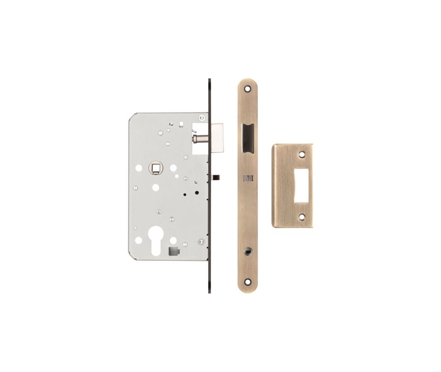 Jedo Antique Brass Architectural 72mm Din Euro Nightlatch | JL-DNL60RAB