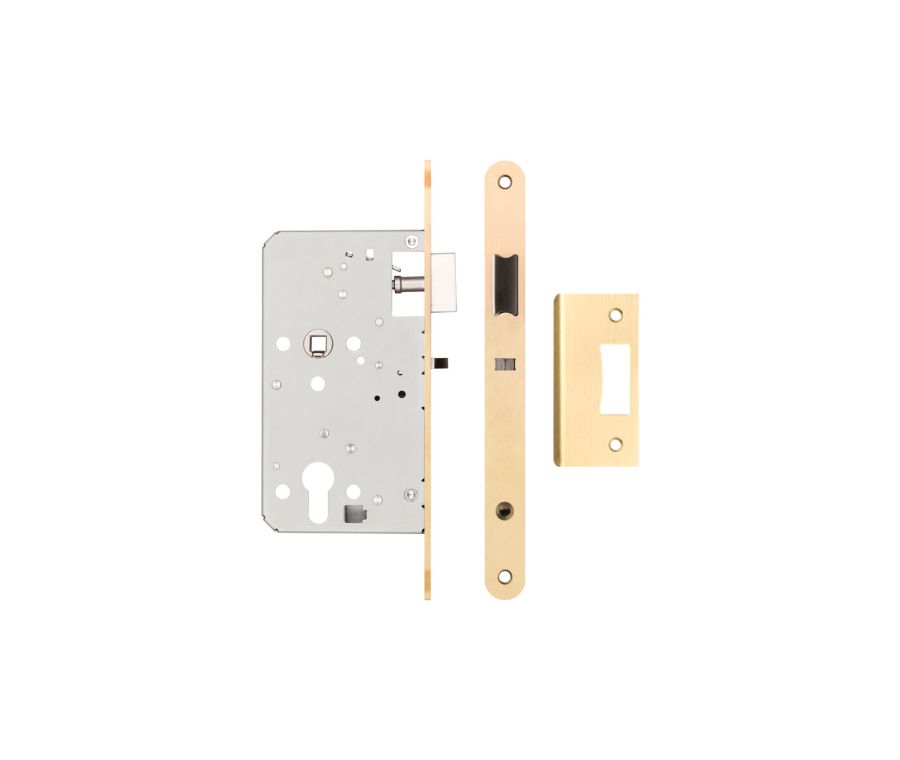 Jedo Satin Brass Architectural 72mm Din Euro Nightlatch | JL-DNL60RSB