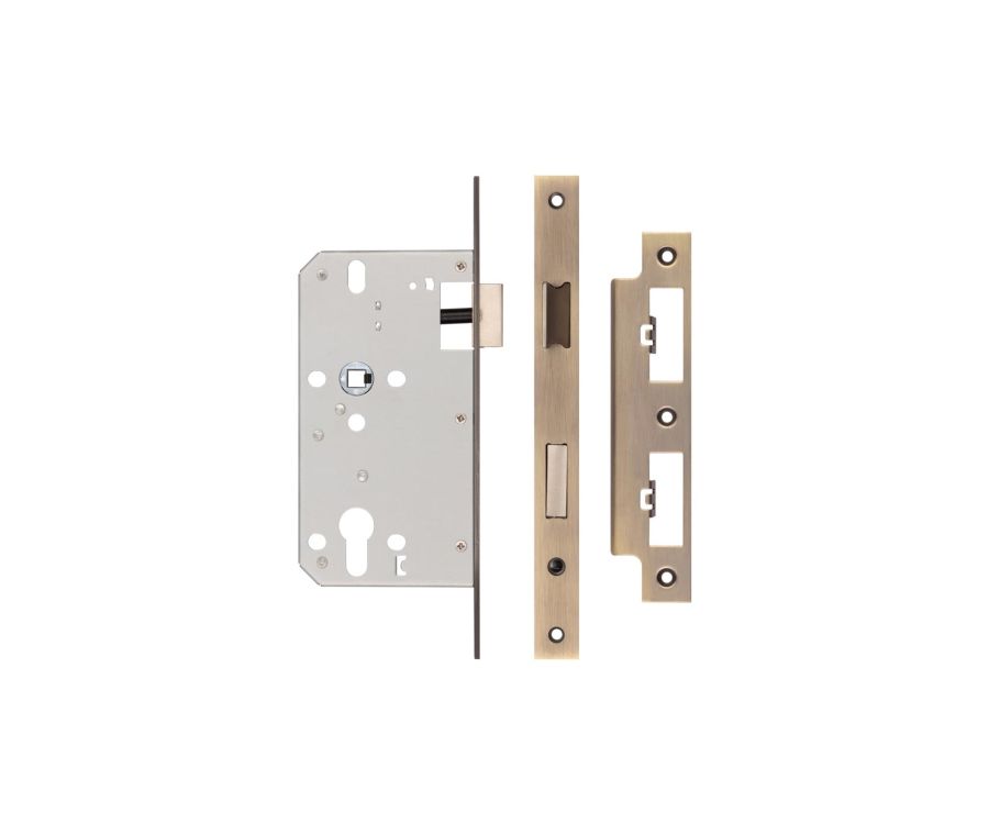 Jedo Antique Brass 72mm Din Euro Sashlocks | JL-DS60AB