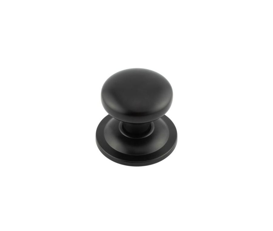 Grade 316 Matt Black Centre Door Knob | JMB3580