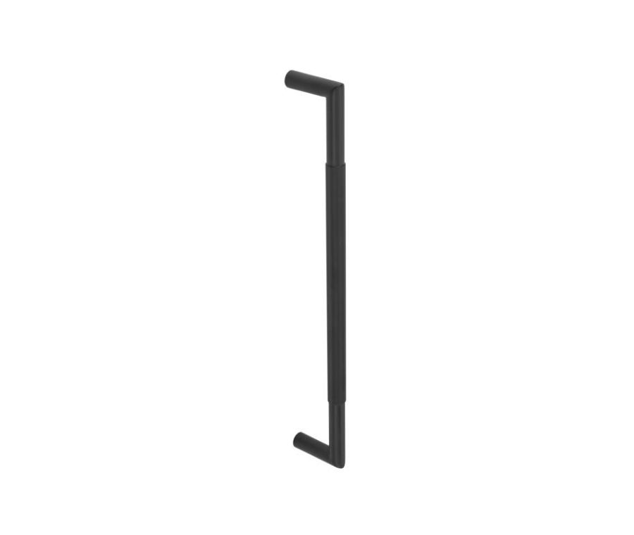 Frelan Matt Black 425x20mm Mitred Bolt Through Linear Pull Handle 