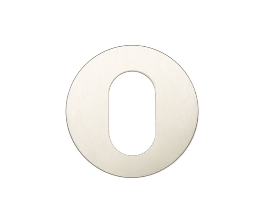 Satin Stainless Steel Oval Profile Escutcheons Grade 201 52x8mm
