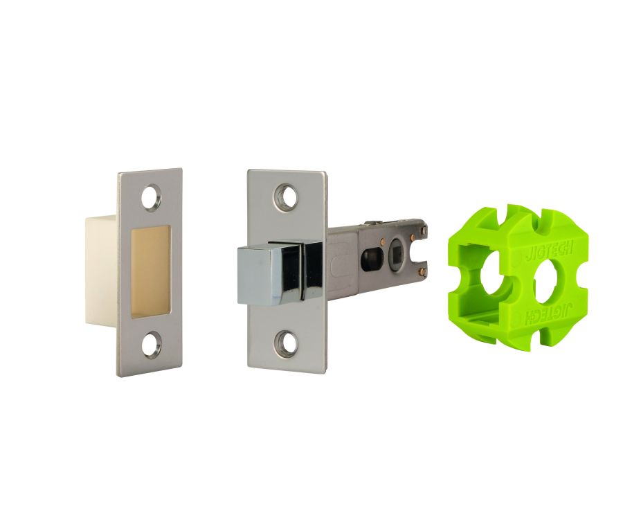 Jigtech Polished Chrome 57mm Standard Bathroom Bolt | JTL4003