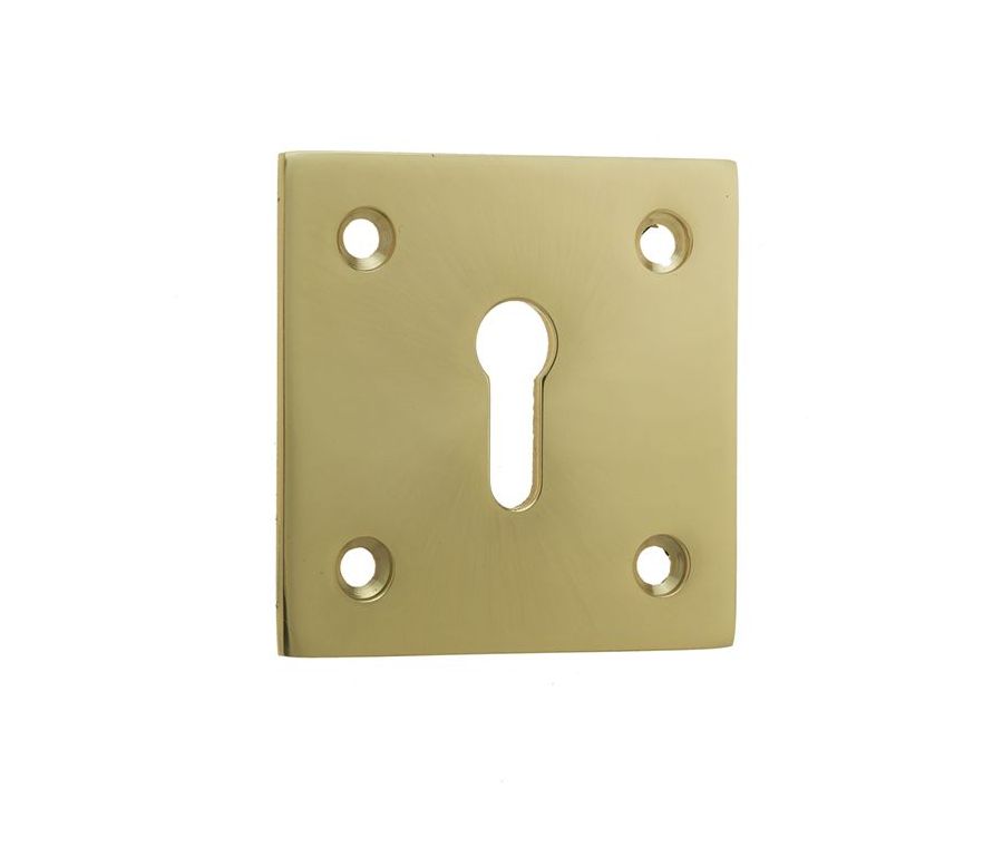 Frelan 50x50mm PB Sq escutcheon
