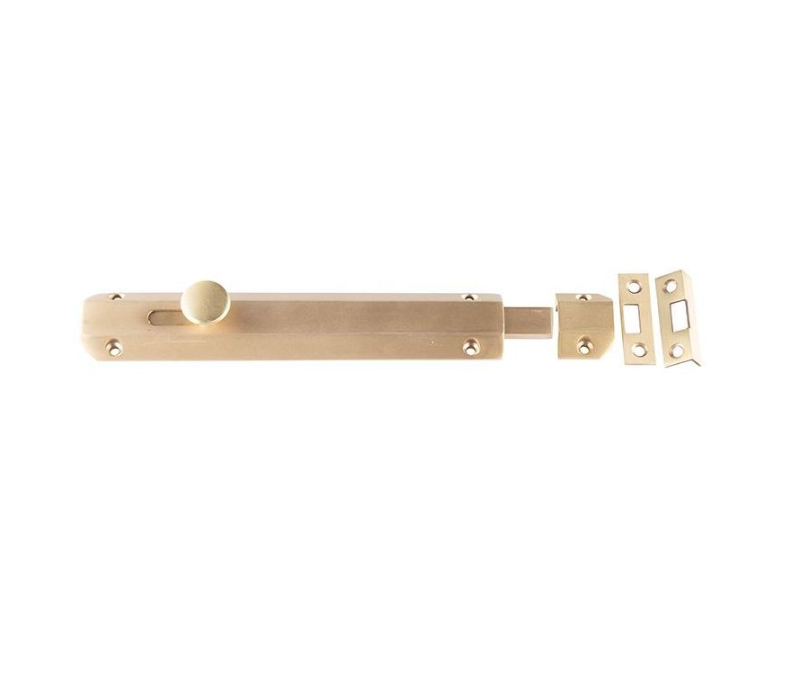 200mm x 35mm Satin Brass Slide Bolts | JV169SB